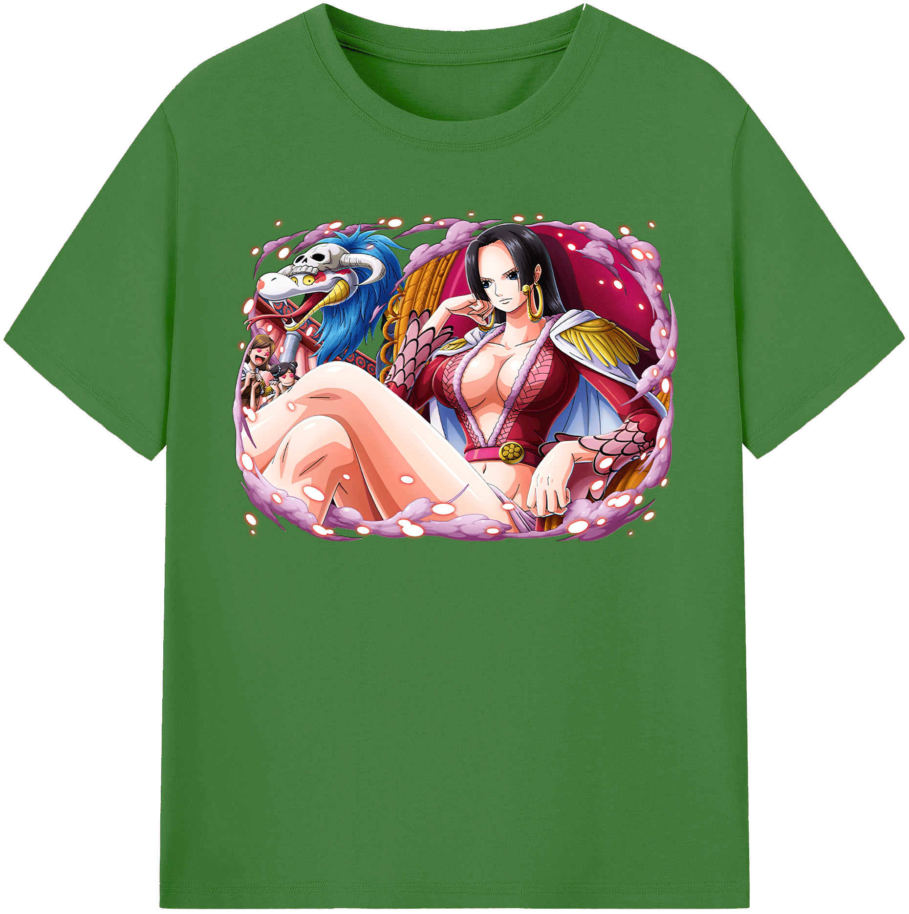ワンピース ボア・ハンコック ONE PIECE Boa·Hancock レディースカジュアルプリントTシャツ（綿100％）